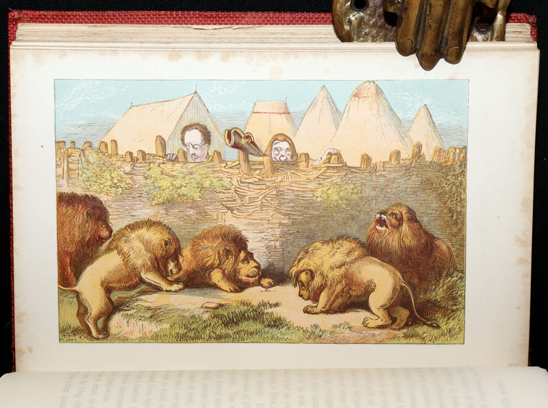 1859 Rare First Edition - Baron Munchausen's Adventures Illustrated by Crowquill