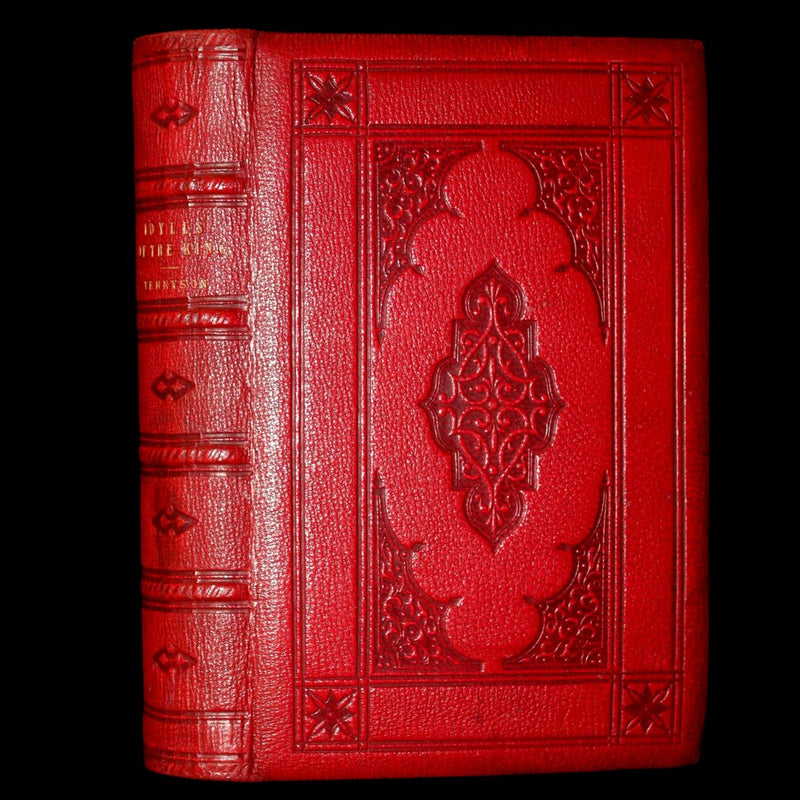 1869 Rare Book on Legend of King Arthur - Idylls of the King by Alfred Tennyson