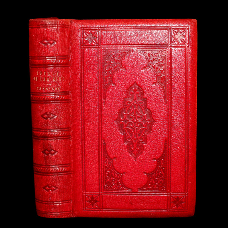 1869 Rare Book on Legend of King Arthur - Idylls of the King by Alfred Tennyson