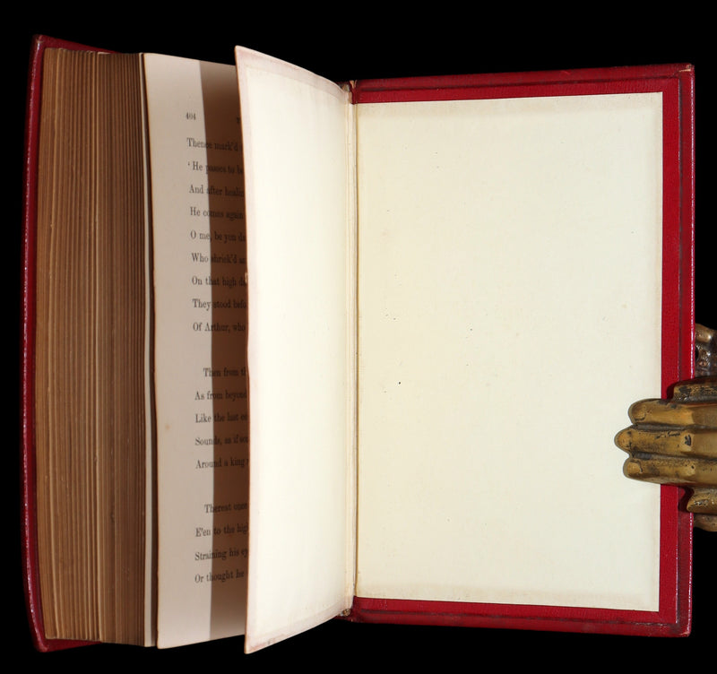 1869 Rare Book on Legend of King Arthur - Idylls of the King by Alfred Tennyson