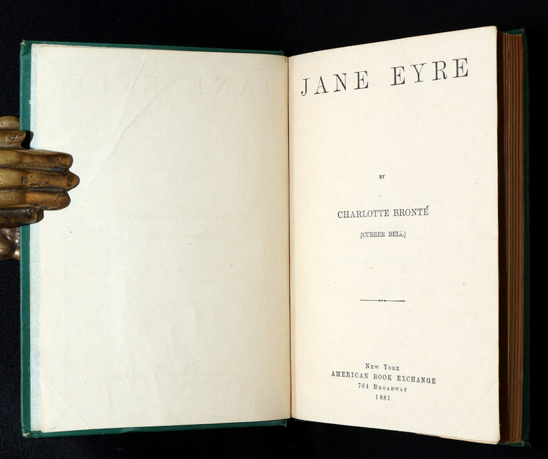 1881 Scarce American Book Exchange Edition - Jane Eyre by Charlotte Brontë