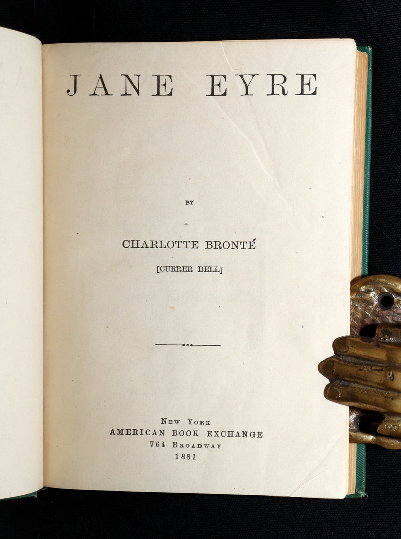 1881 Scarce American Book Exchange Edition - Jane Eyre by Charlotte Brontë