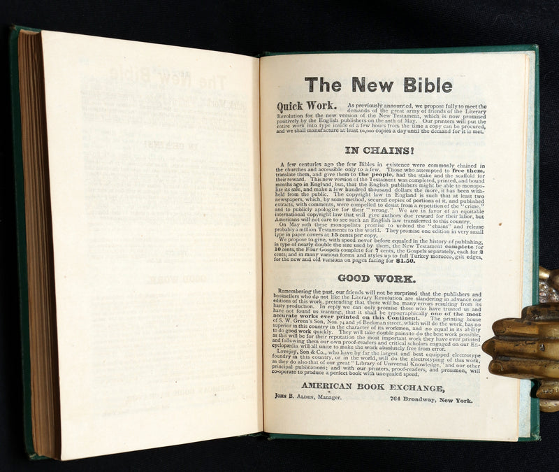 1881 Scarce American Book Exchange Edition - Jane Eyre by Charlotte Brontë