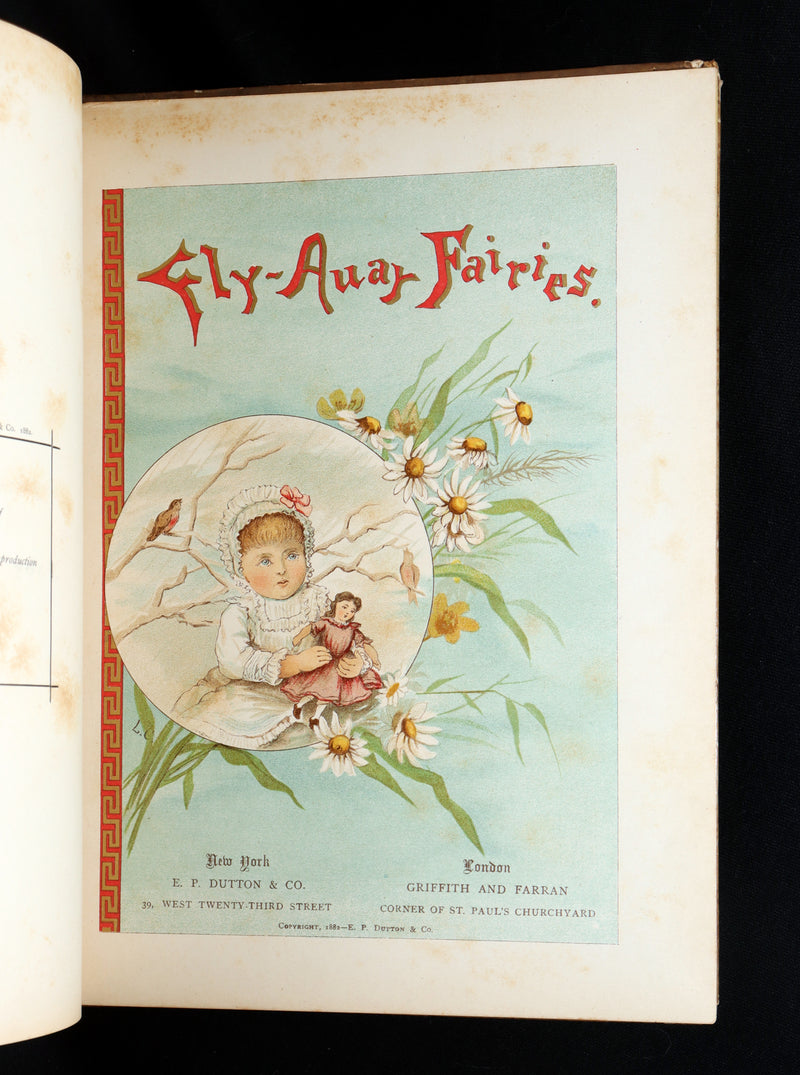 1882 Rare First Edition - Fly-Away Fairies and Baby-Blossoms by L. Clarkson