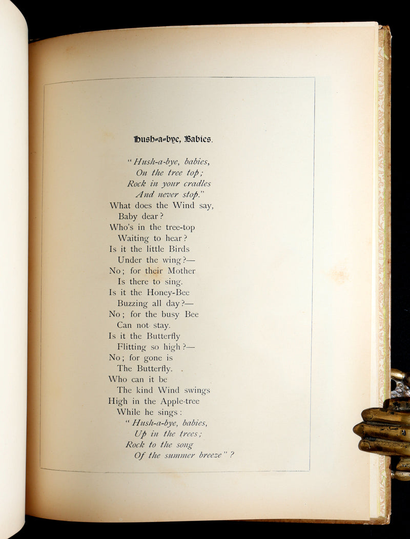 1882 Rare First Edition - Fly-Away Fairies and Baby-Blossoms by L. Clarkson