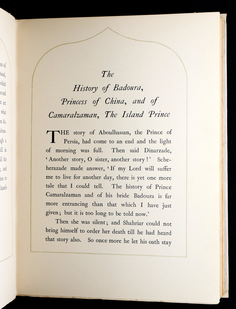 1913 First Edition - Princess Badoura Tale from Arabian Nights by Edmund Dulac