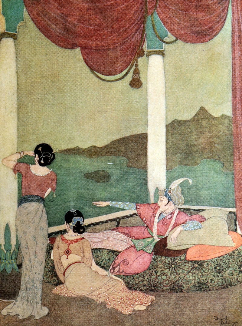 1913 First Edition - Princess Badoura Tale from Arabian Nights by Edmund Dulac