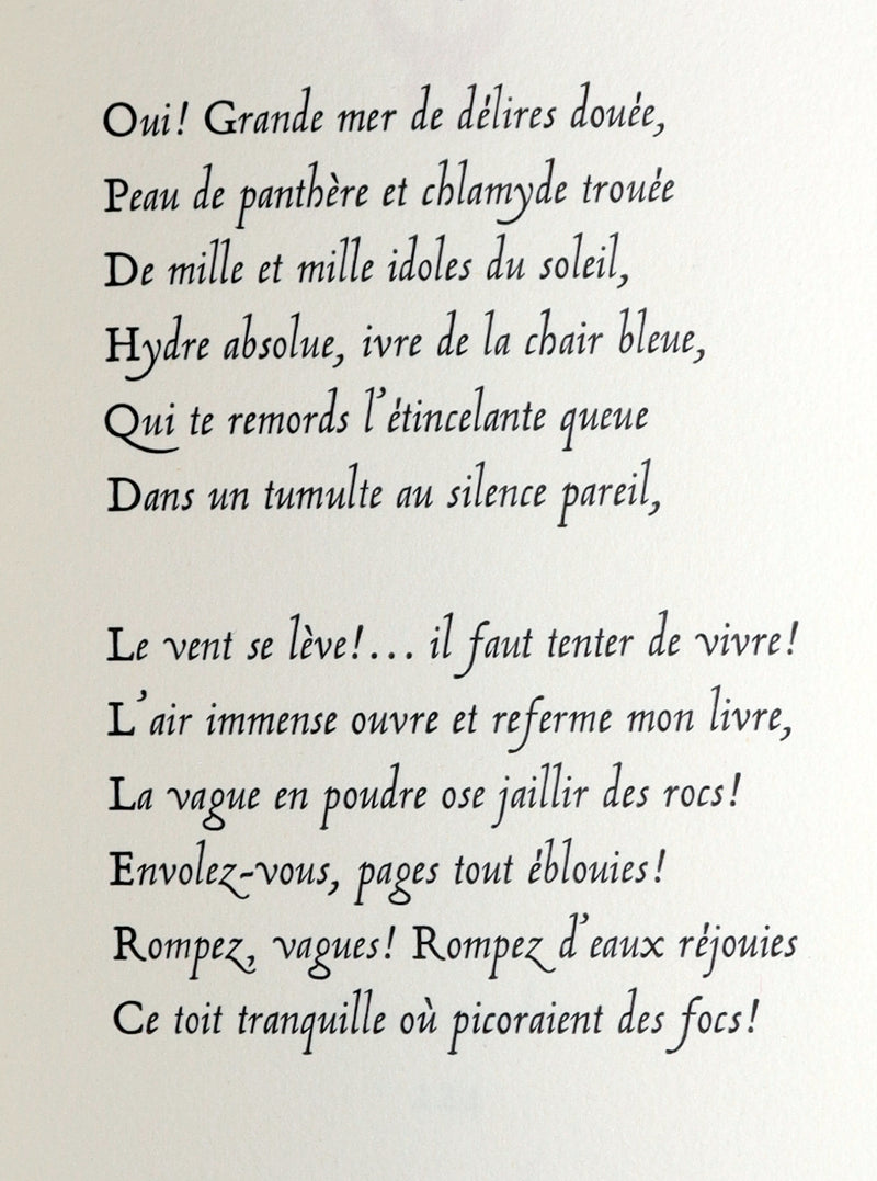 1946 Signed Limited Edition – The Graveyard by the Sea by Paul Valéry