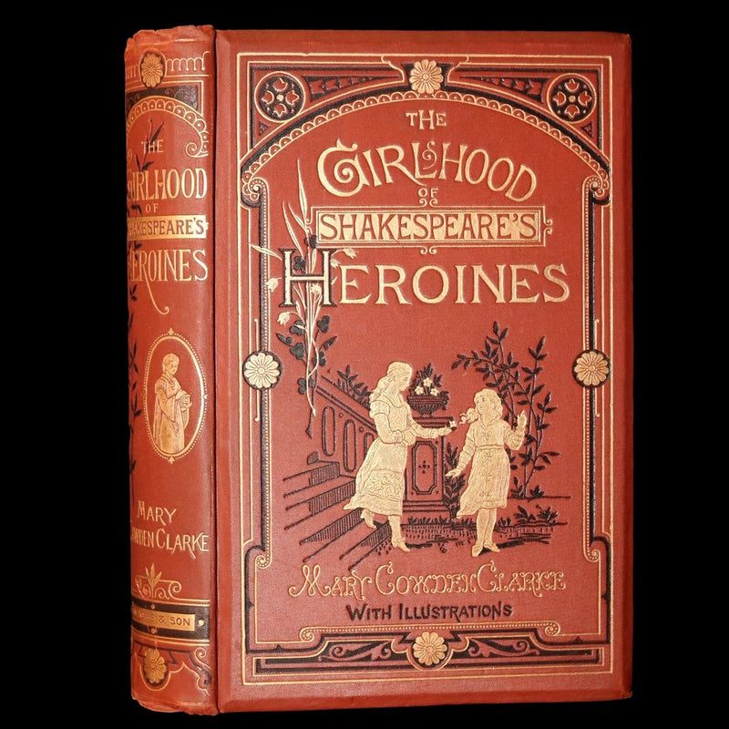 1887 Rare Book - The Girlhood of Shakespeare’s Heroines, Photographs Illustrated