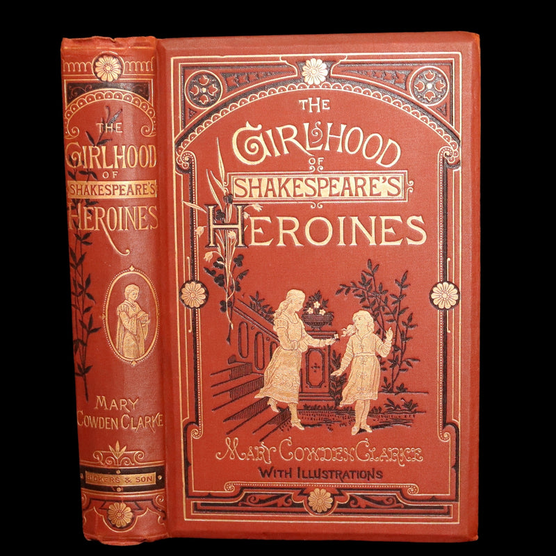 1887 Rare Book - The Girlhood of Shakespeare’s Heroines, Photographs Illustrated