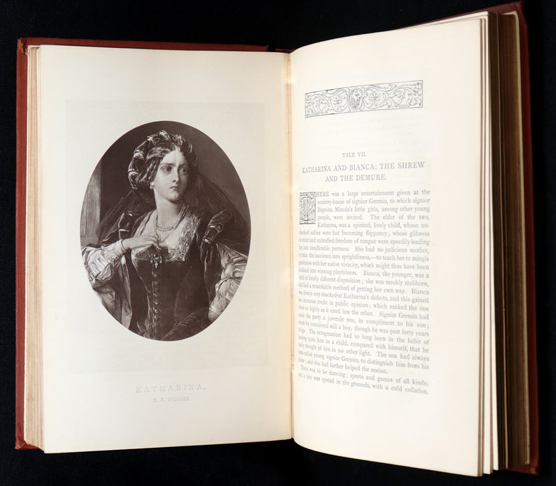 1887 Rare Book - The Girlhood of Shakespeare’s Heroines, Photographs Illustrated