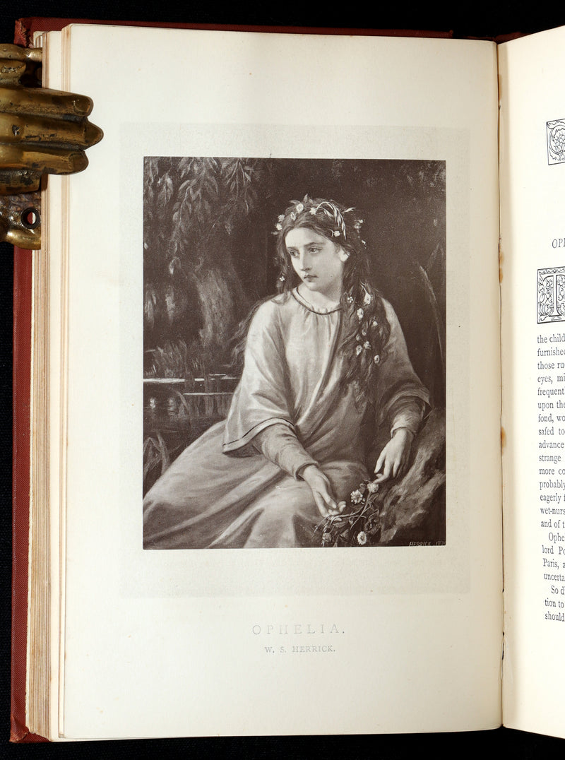 1887 Rare Book - The Girlhood of Shakespeare’s Heroines, Photographs Illustrated