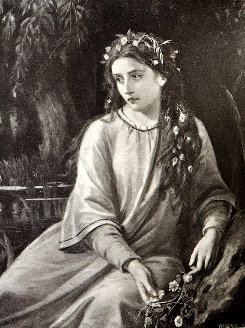 1887 Rare Book - The Girlhood of Shakespeare’s Heroines, Photographs Illustrated