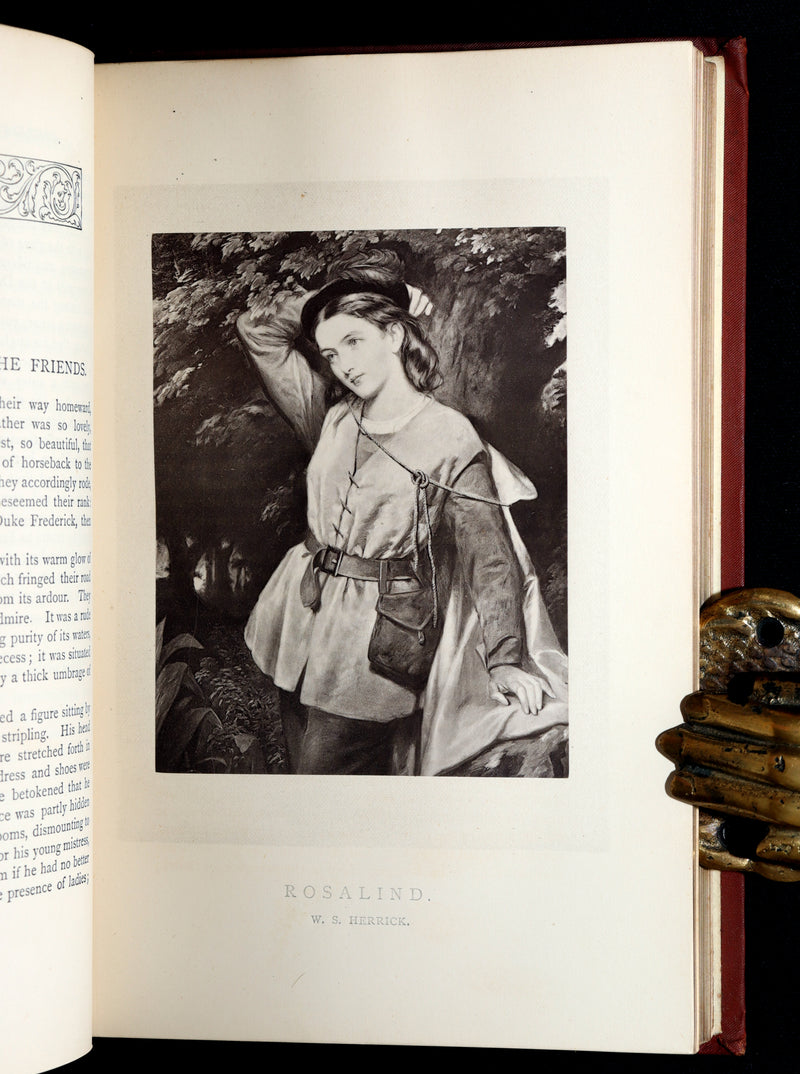 1887 Rare Book - The Girlhood of Shakespeare’s Heroines, Photographs Illustrated