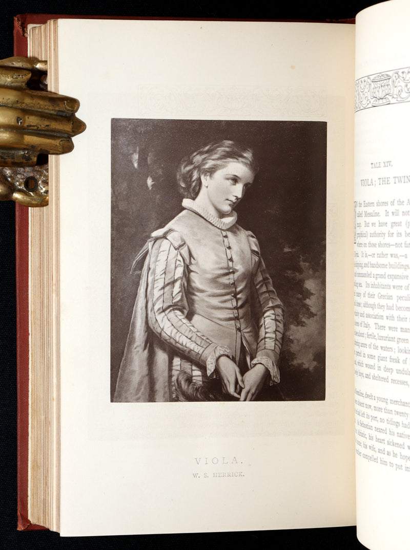 1887 Rare Book - The Girlhood of Shakespeare’s Heroines, Photographs Illustrated