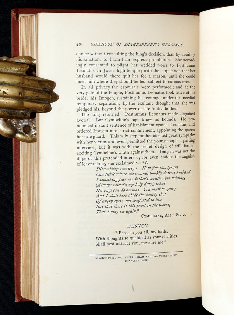 1887 Rare Book - The Girlhood of Shakespeare’s Heroines, Photographs Illustrated