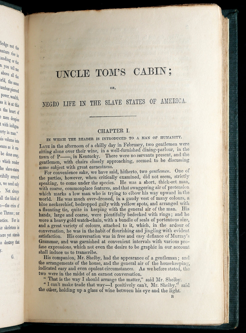 1852 Early Illustrated Edition - Uncle Tom’s Cabin by Harriet Beecher Stowe