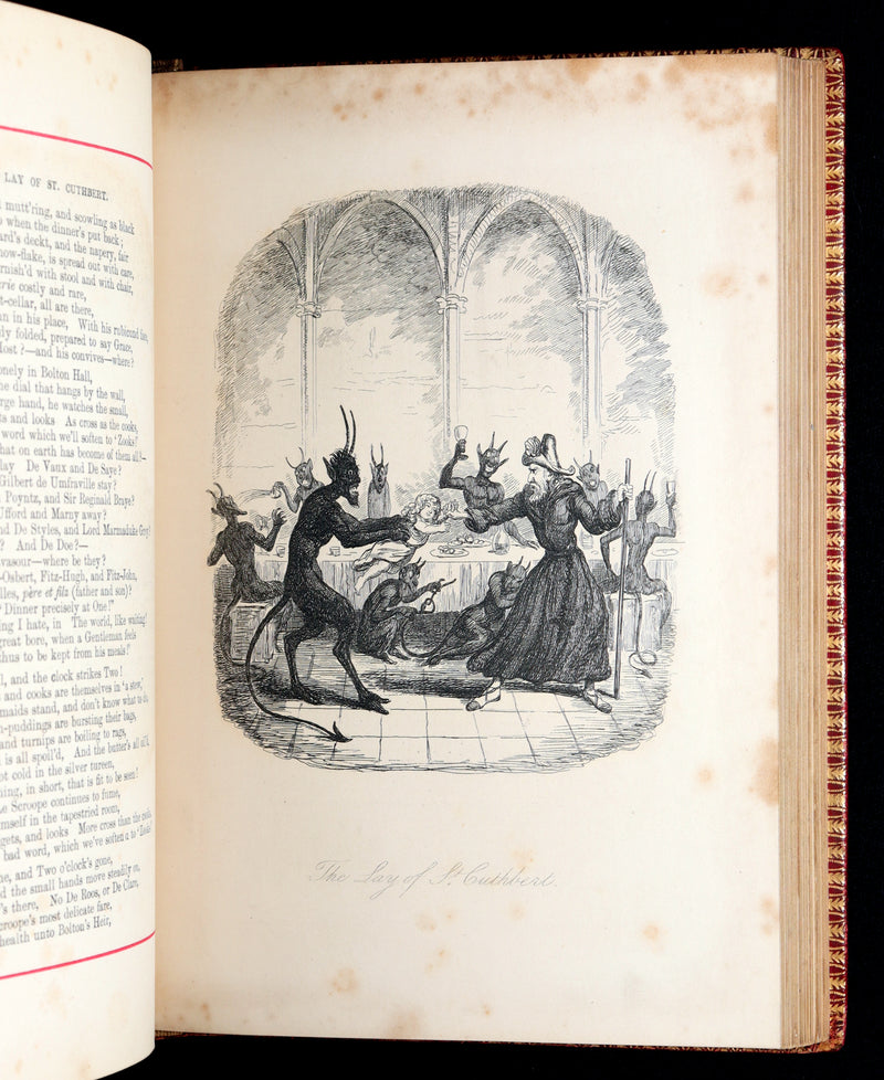 1878 Carmine Edition – The Ingoldsby Legends by Thomas Ingoldsby, Illustrated