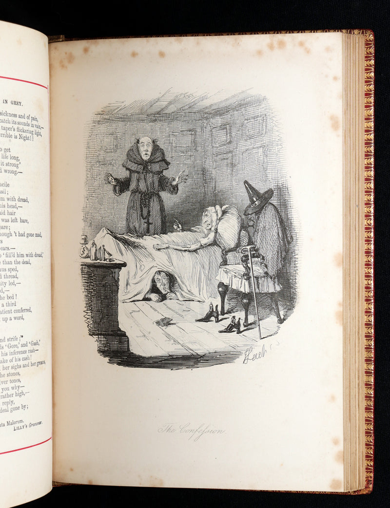 1878 Carmine Edition – The Ingoldsby Legends by Thomas Ingoldsby, Illustrated