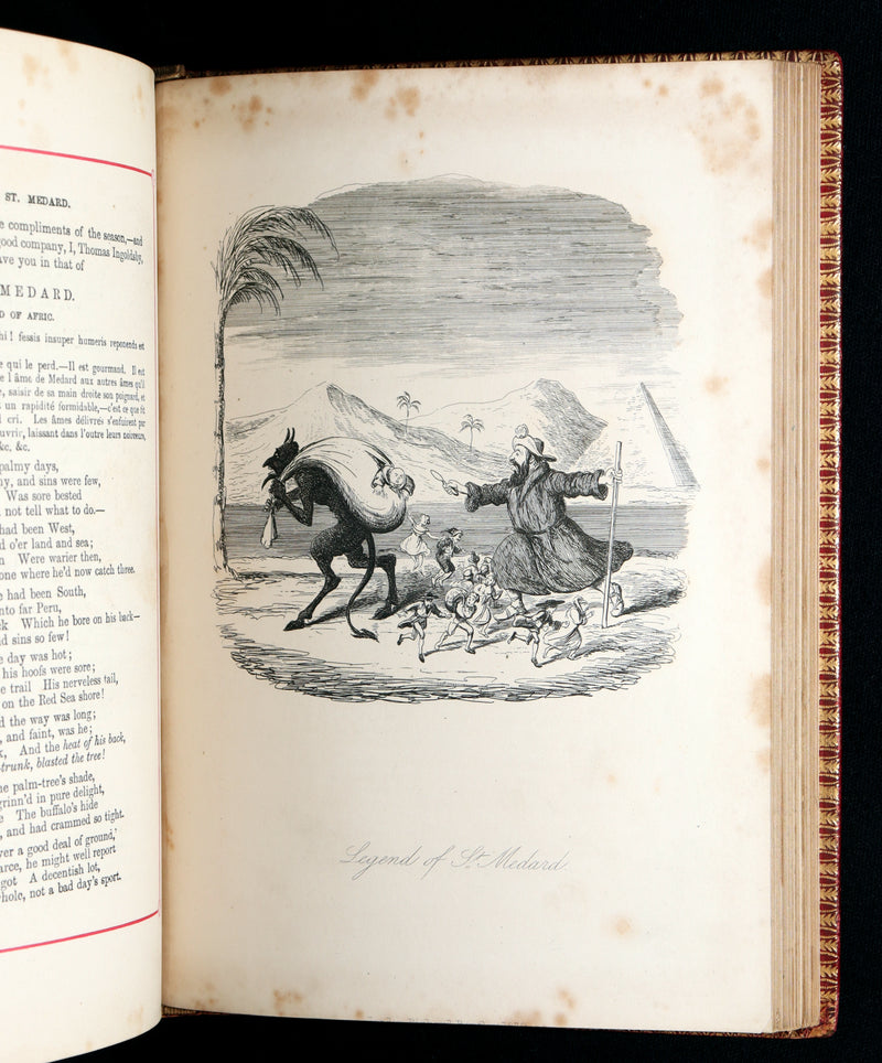 1878 Carmine Edition – The Ingoldsby Legends by Thomas Ingoldsby, Illustrated