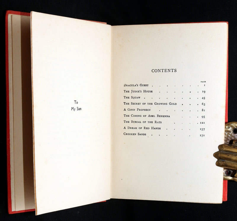 1914 Rare Book - Dracula’s Guest and Other Weird Stories by Bram Stoker