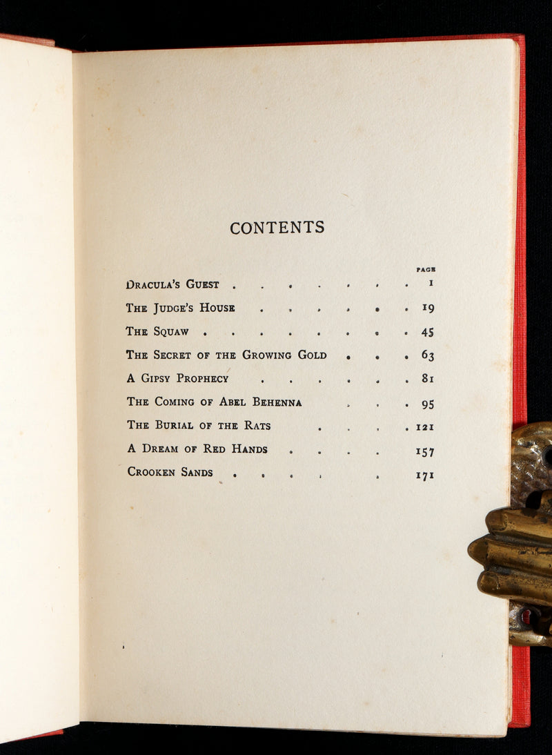 1914 Rare Book - Dracula’s Guest and Other Weird Stories by Bram Stoker