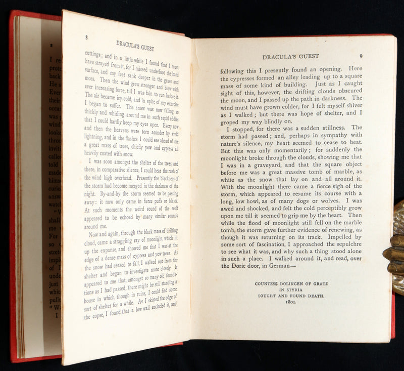 1914 Rare Book - Dracula’s Guest and Other Weird Stories by Bram Stoker