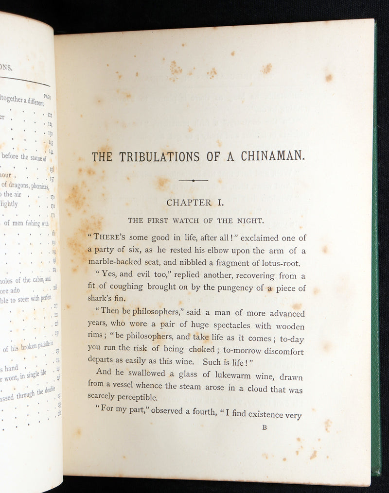1883 Rare Third Edition - The Tribulations of a Chinaman by Jules Verne