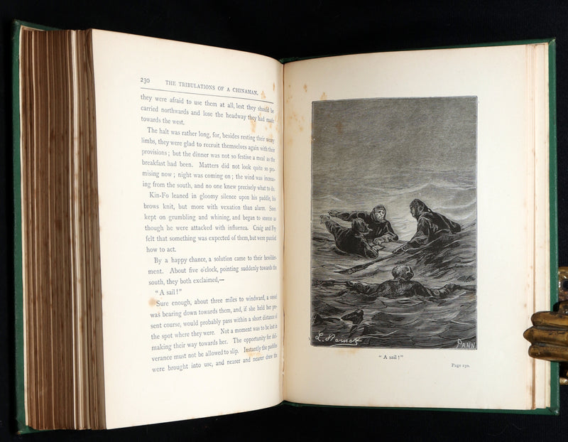 1883 Rare Third Edition - The Tribulations of a Chinaman by Jules Verne