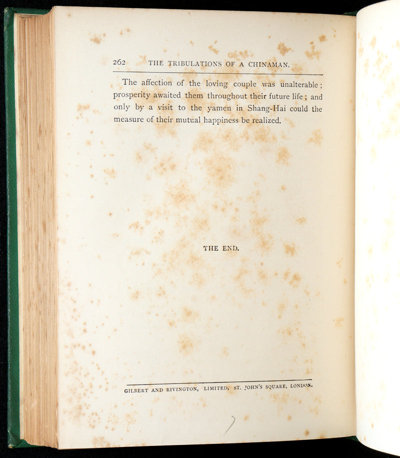 1883 Rare Third Edition - The Tribulations of a Chinaman by Jules Verne
