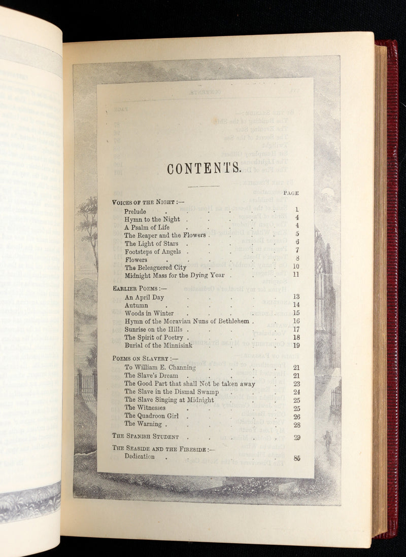 1880 Rare Book - The Poetical Works of Henry Wadsworth Longfellow Illustrated