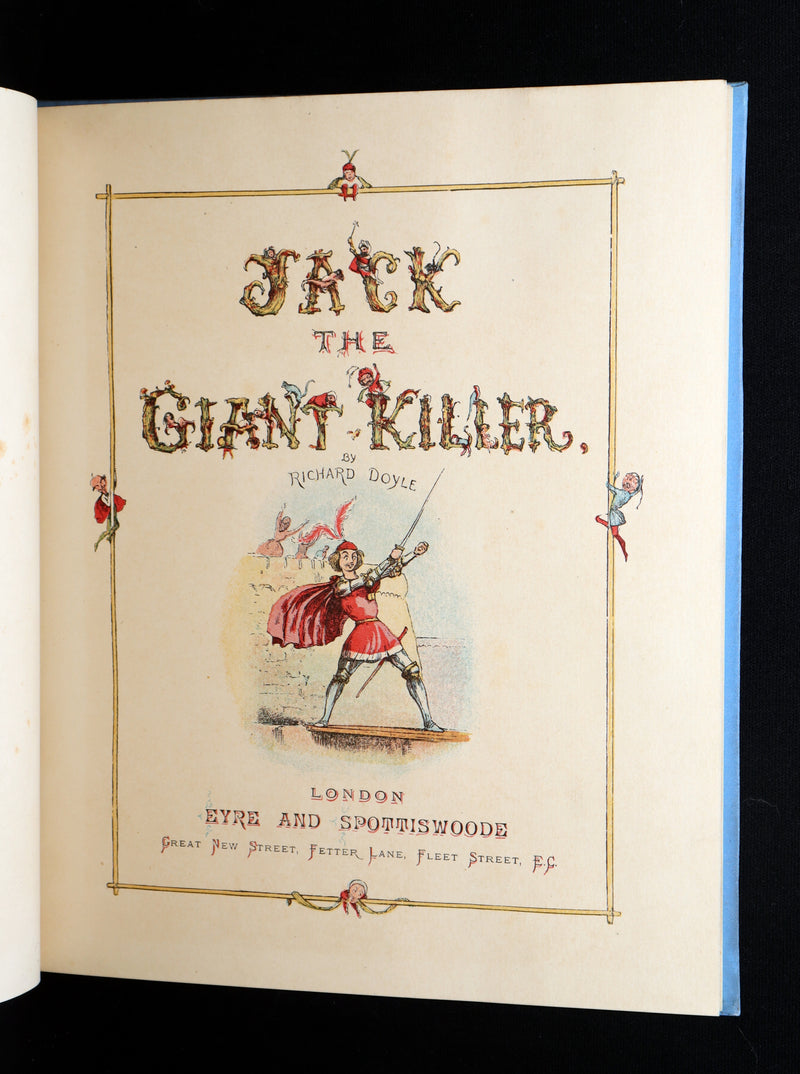 1888 First Edition - Jack The Giant Killer color illustrated by Richard Doyle