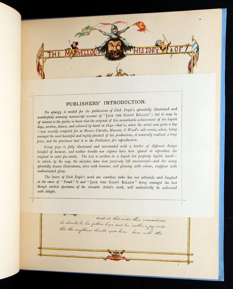 1888 First Edition - Jack The Giant Killer color illustrated by Richard Doyle