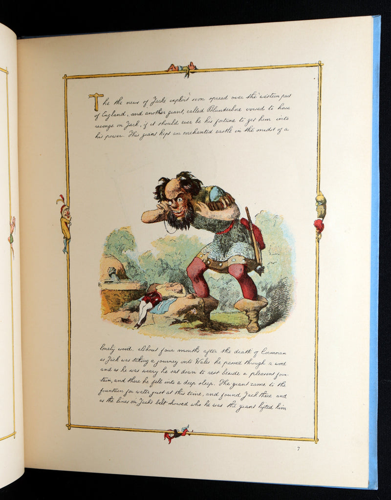 1888 First Edition - Jack The Giant Killer color illustrated by Richard Doyle