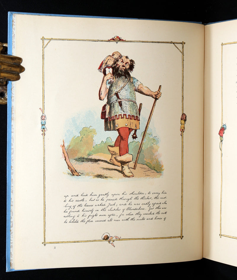 1888 First Edition - Jack The Giant Killer color illustrated by Richard Doyle
