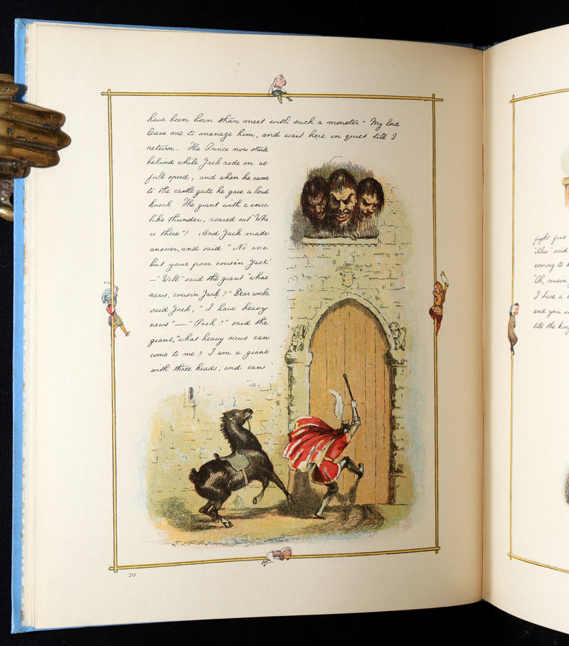 1888 First Edition - Jack The Giant Killer color illustrated by Richard Doyle