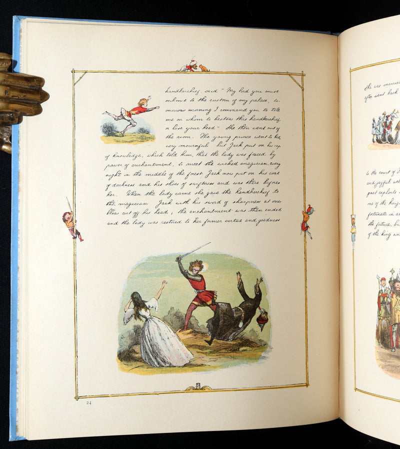1888 First Edition - Jack The Giant Killer color illustrated by Richard Doyle