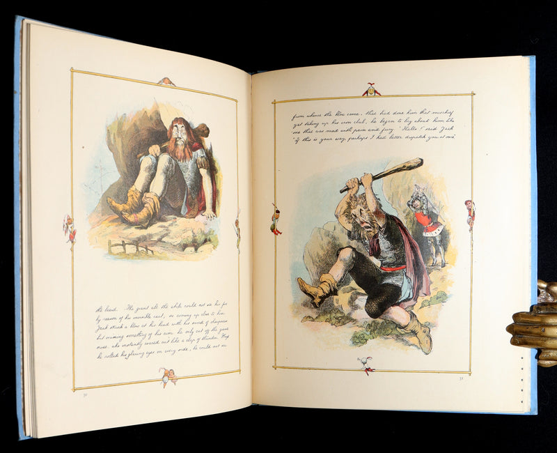1888 First Edition - Jack The Giant Killer color illustrated by Richard Doyle