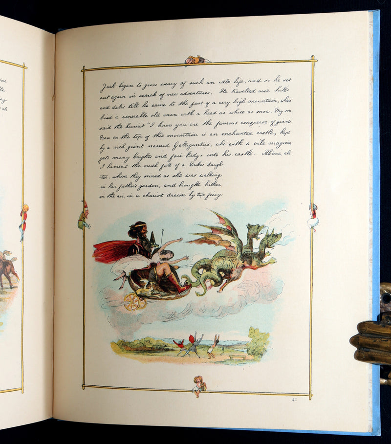 1888 First Edition - Jack The Giant Killer color illustrated by Richard Doyle