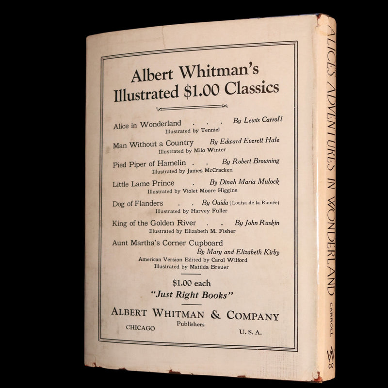 1932 Nice Whitman Edition - Alice’s Adventures in Wonderland by Lewis Carroll