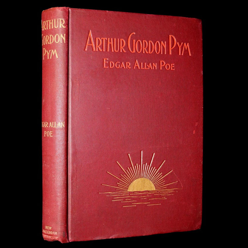 1889 Rare Book - The Narrative of Arthur Gordon Pym by Edgar Allan Poe