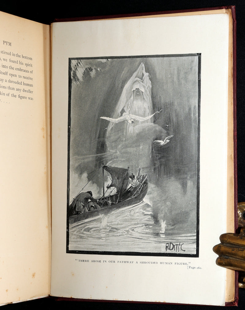 1889 Rare Book - The Narrative of Arthur Gordon Pym by Edgar Allan Poe
