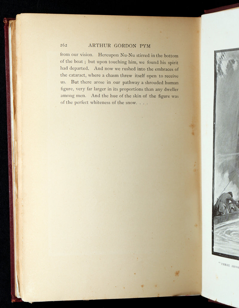 1889 Rare Book - The Narrative of Arthur Gordon Pym by Edgar Allan Poe