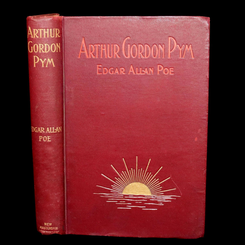 1889 Rare Book - The Narrative of Arthur Gordon Pym by Edgar Allan Poe