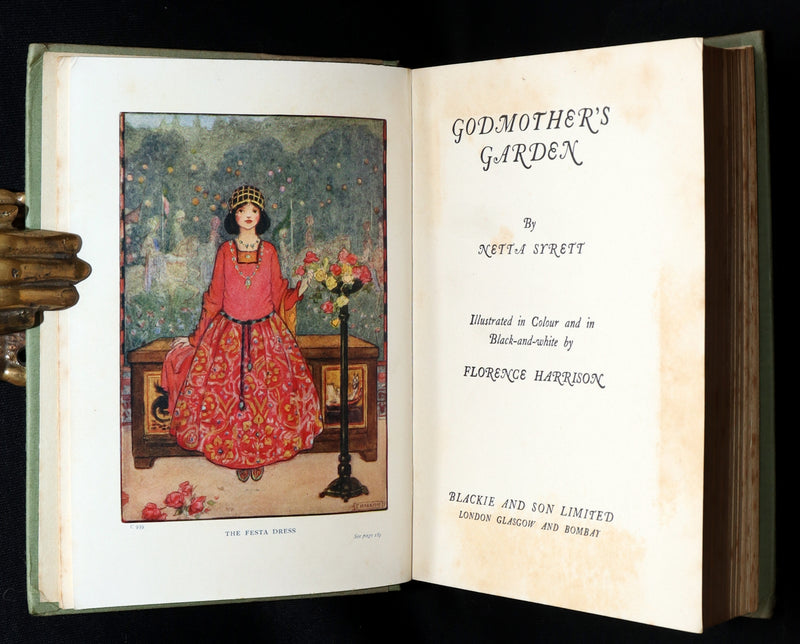 1919 Scarce First Edition - Godmother’s Garden Illustrated by Florence Harrison