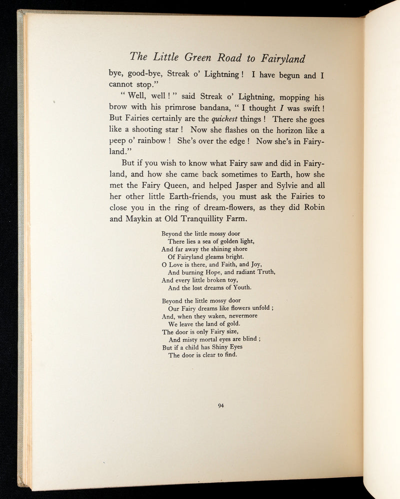 1948 First Australian Ed. - Little Green Road to Fairyland by I. D. Outhwaite