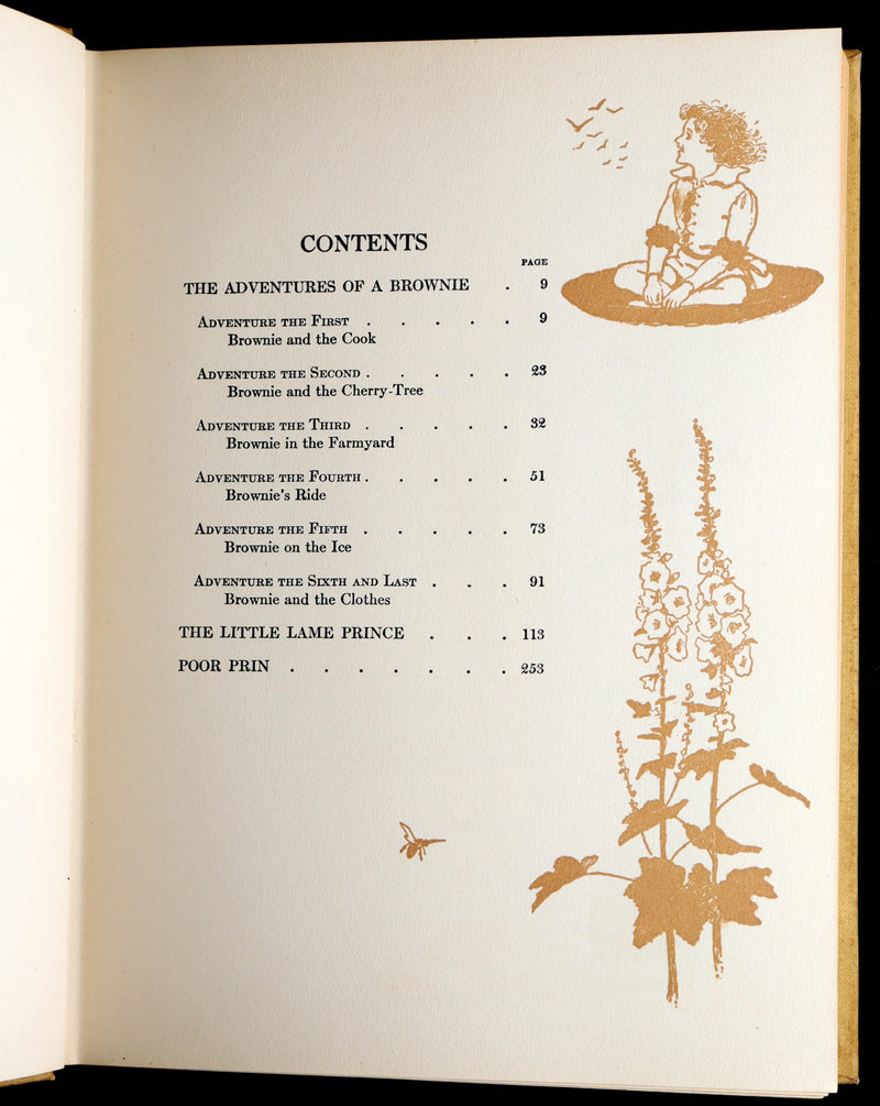1922 First Gift Edition - Adventures of a Brownie illustrated by Maria L. Kirk