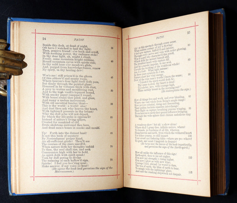1880 Rare Victorian Edition - Goethe's Faust in two parts, Illustrated