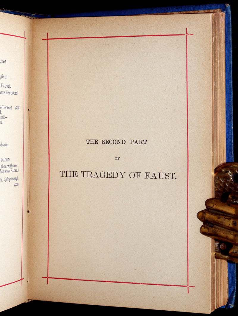 1880 Rare Victorian Edition - Goethe's Faust in two parts, Illustrated