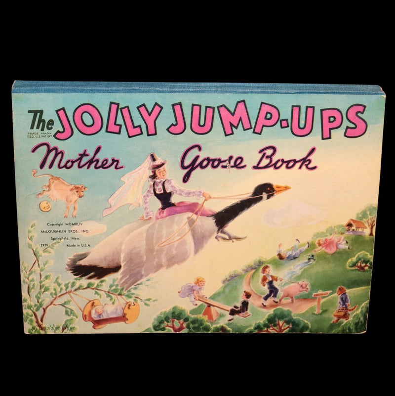 1944 First Edition - The Jolly Jump-Ups Mother Goose Book By Geraldine Clyne